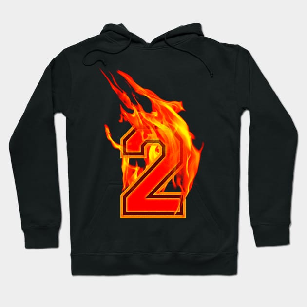 Burning Hot Sports Letter 2 Hoodie by Adatude